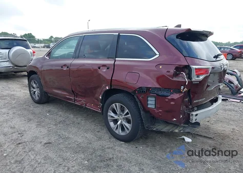 2015 Toyota Highlander Xle V6 из США, поврежденный, VIN 5TDKKRFH4FS039538